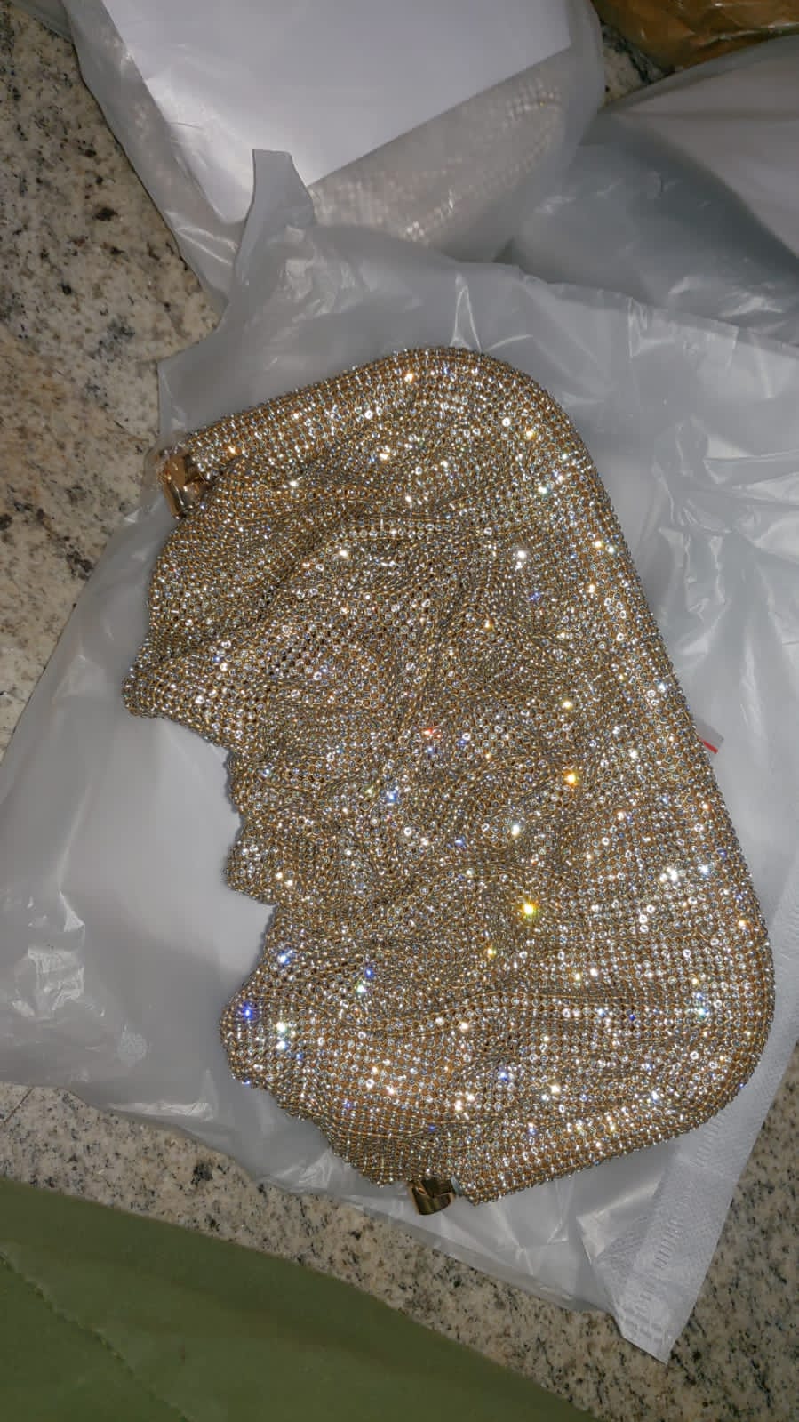 Rhinestone clutch
