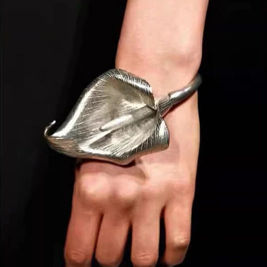 Leaf of life cuff bracelet