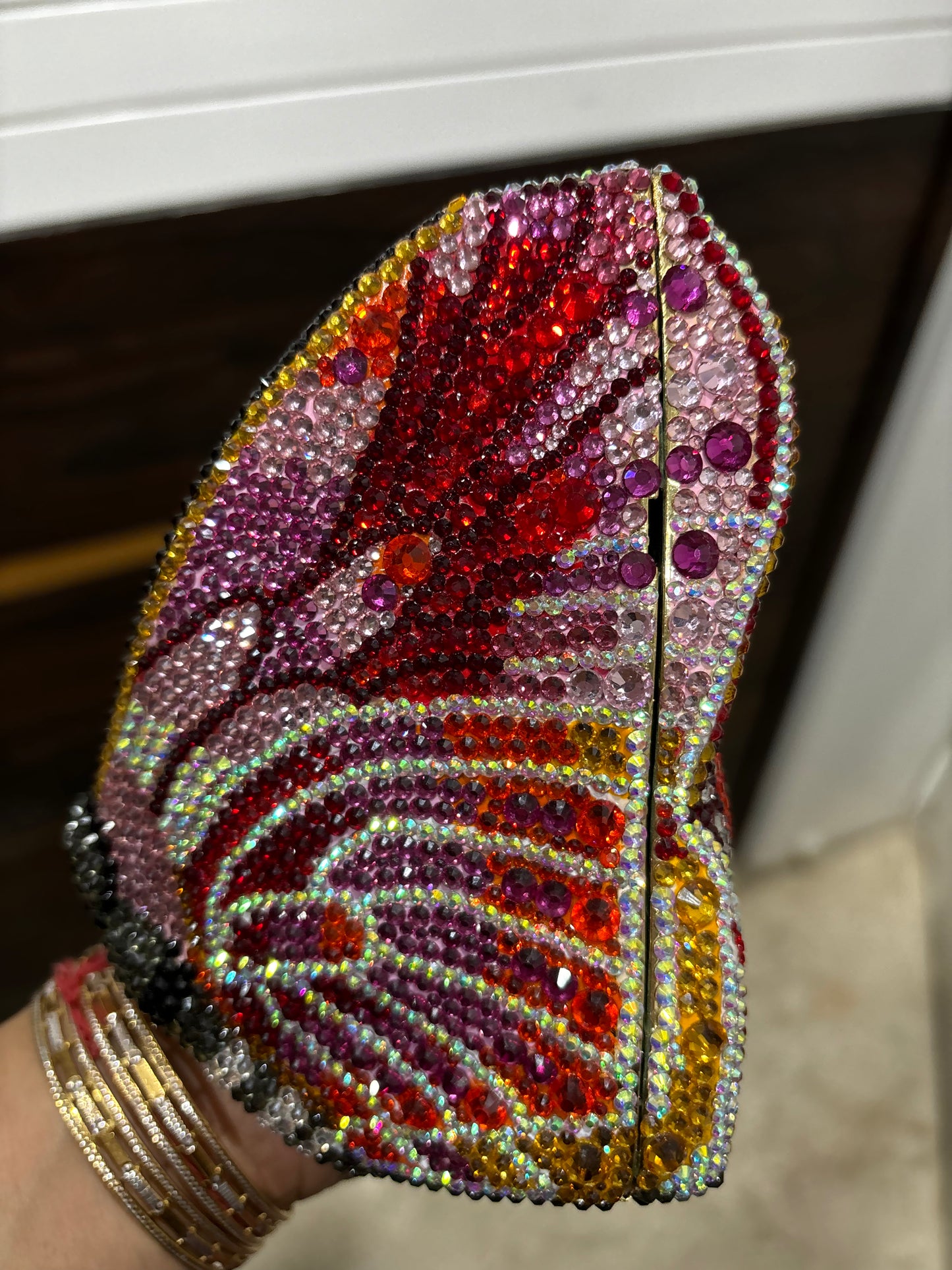 Butterfly crystal bag