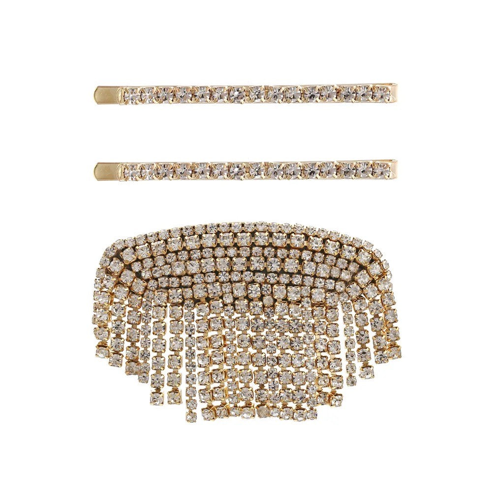 Rhinestone hair pin - set of 3